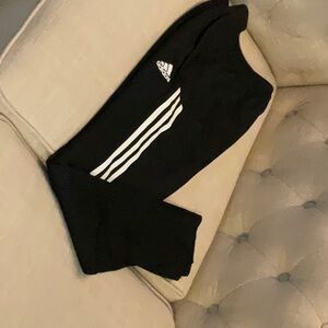 Adidas, size 11/12, black and white